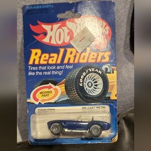 1982 Real Riders Classic Cobra Blue/White Stripe DieCast Car Hot Wheels Mattel